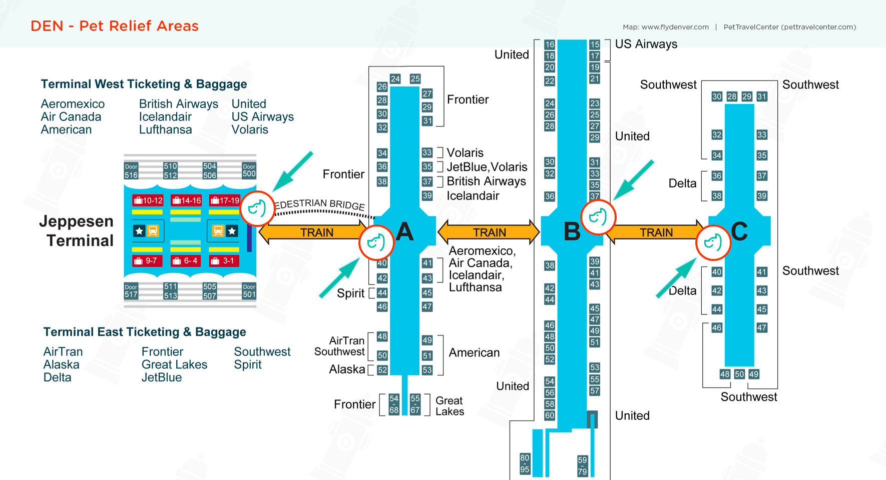 Denver International Airport (DEN) Pet Guidelines - Pet Travel Center