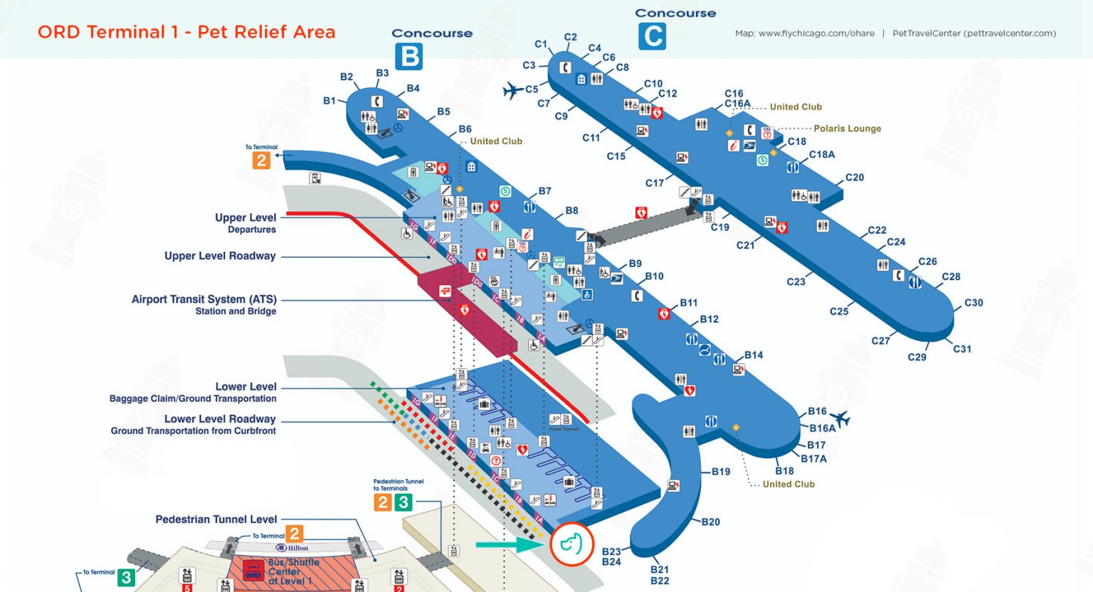 Ord Chicago O’Hare International Airport (ORD) Pet Guidelines - Pet Travel ...