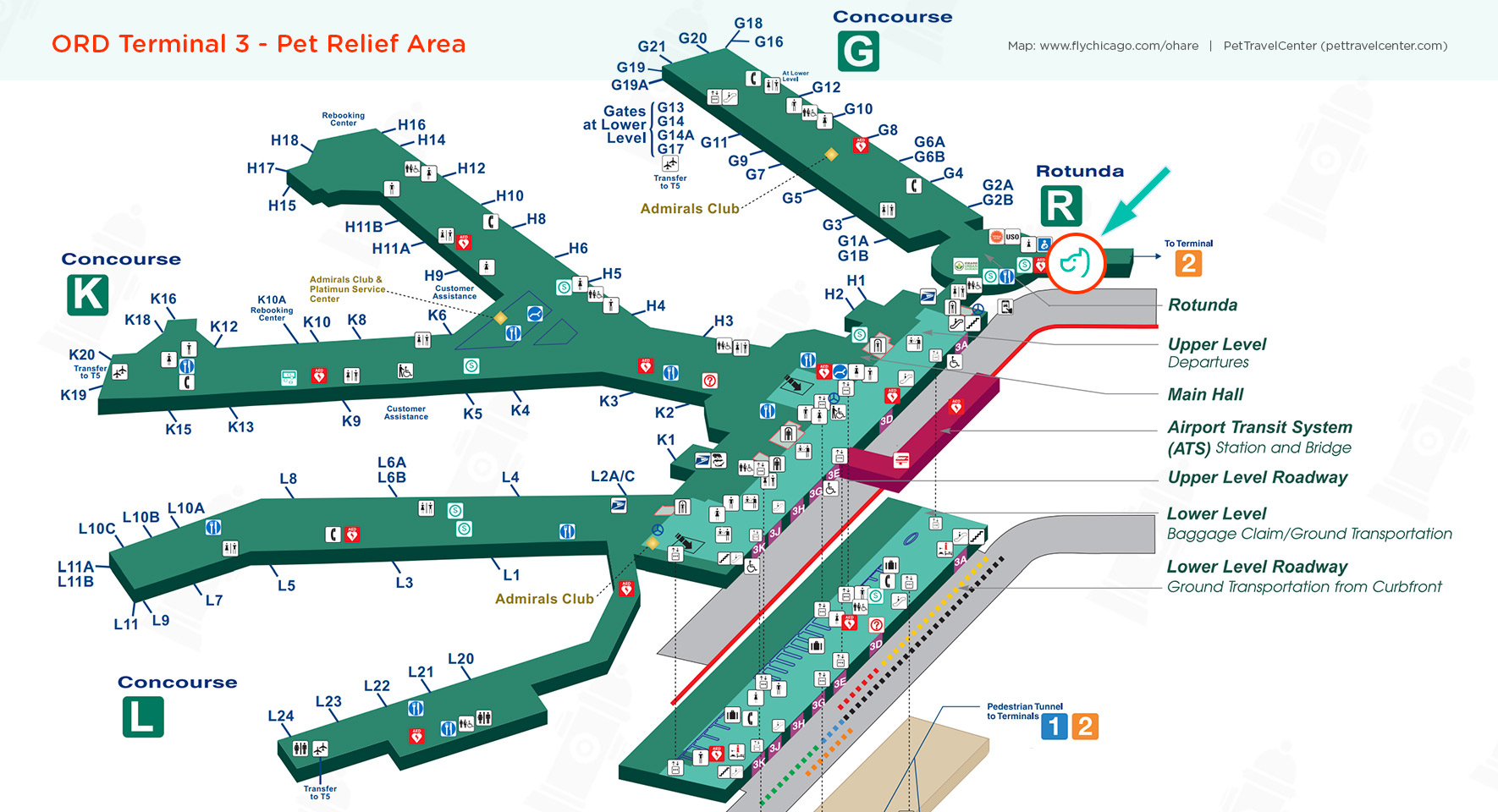 Chicago O’Hare International Airport (ORD) Pet Guidelines - Pet Travel ...