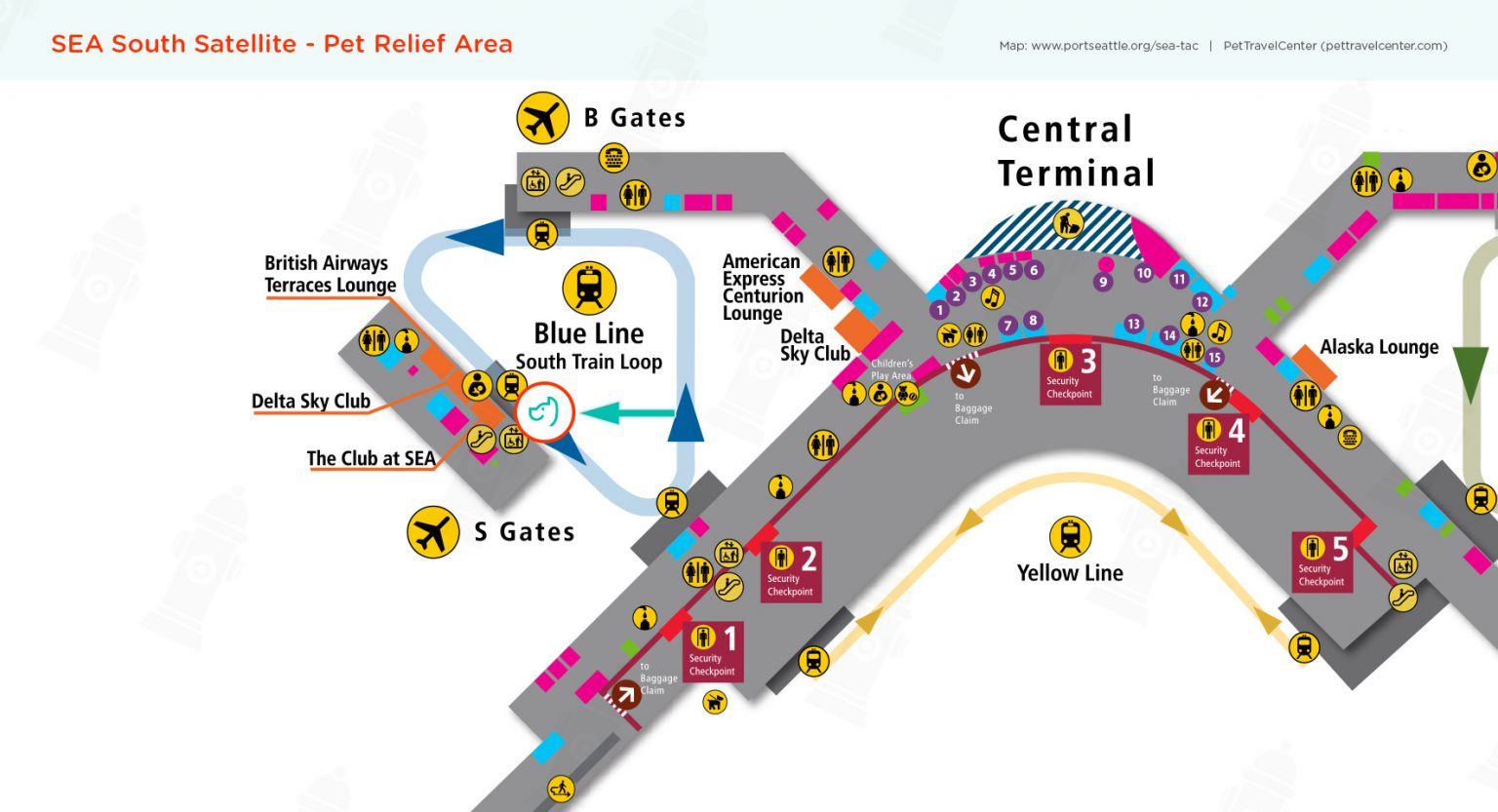 Seattle–Tacoma International Airport (SEA) Pet Guidelines - Pet Travel ...